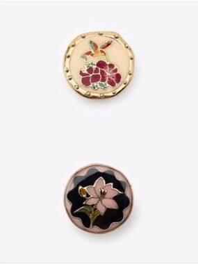 ZARA 2 Pack of Rings with Resin Piece NWT